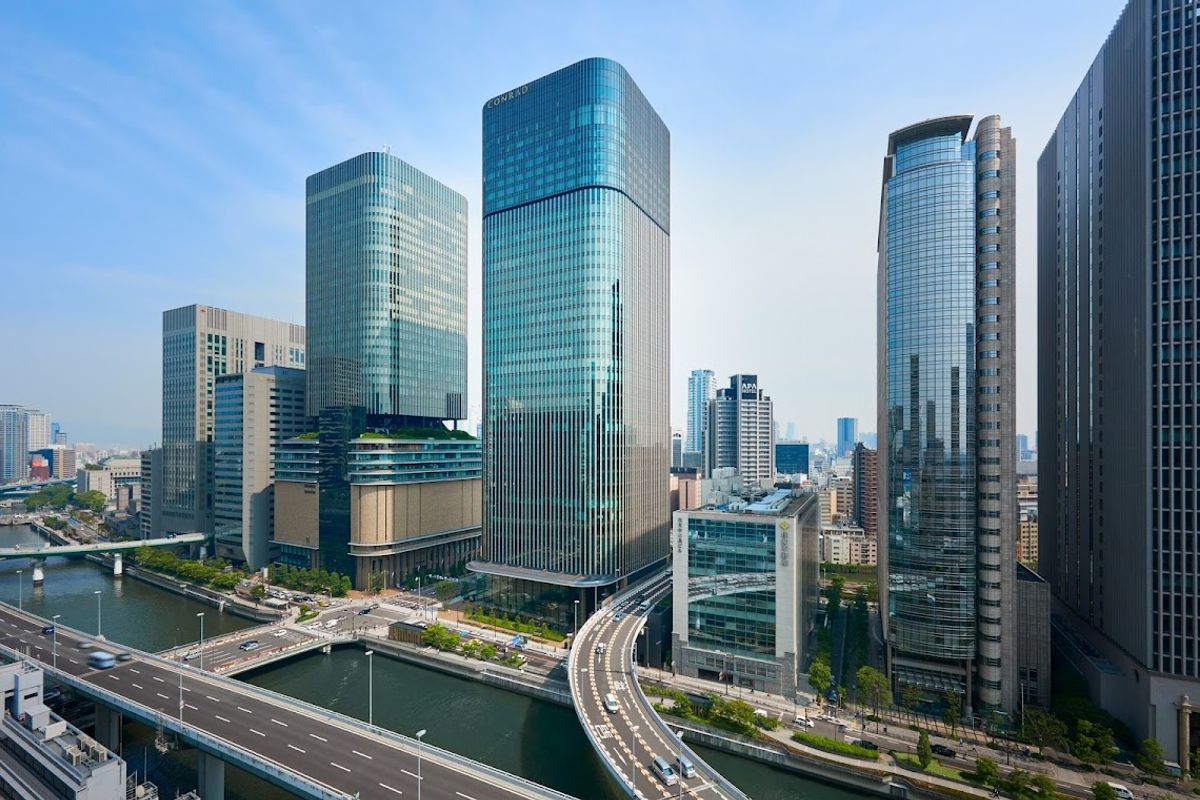 Conrad Osaka hotel exterior in Taiwan